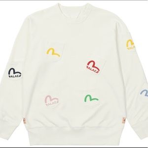 Palace x Evisu Multi Pocket Crewneck SIZE L
